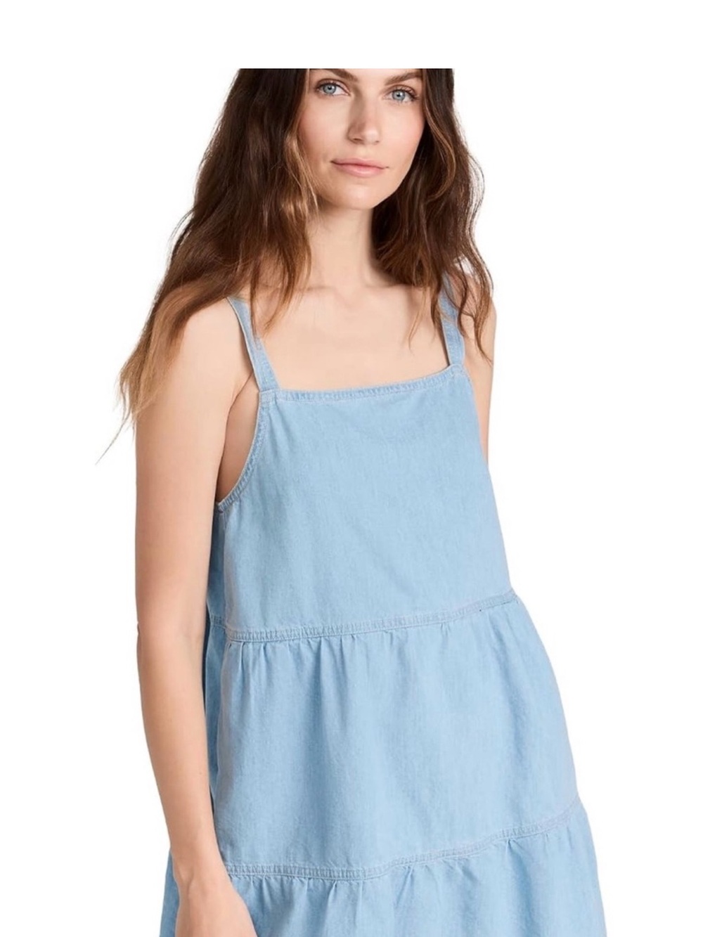 NWT Z Supply Chambray Tiered Dress